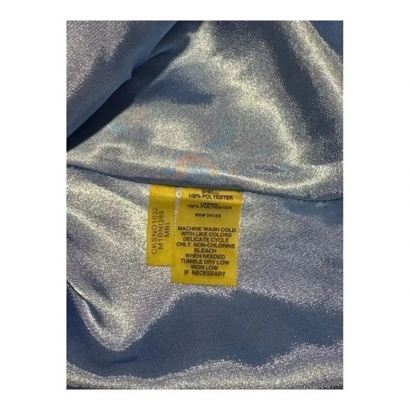 Calvin Klein Women’s Size 10 White And Blue Watercolor Print Flowy Skirt - Picture 3 of 5